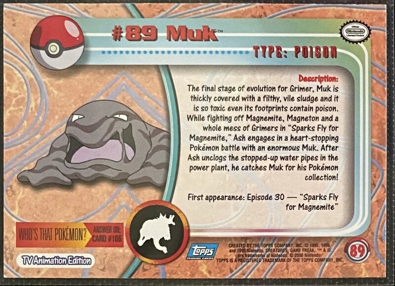 Muk Foil (89) [Topps TV Animation Edition Series 2] - for just $1! 