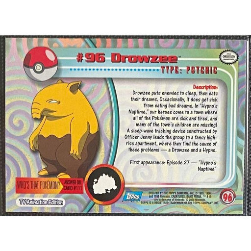 Drowzee (96) [Topps TV Animation Edition Series 2] - Just $1! Shop now at Retro Gaming of Denver