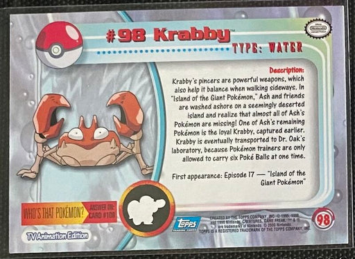 Krabby (98) [Topps TV Animation Edition Series 2] - for just $0.75! 