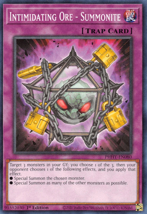 Intimidating Ore - Summonite [PHHY-EN080] Common - for just $0.10! 