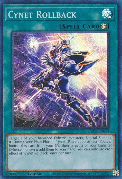 Cynet Rollback [CYAC-EN051] Super Rare - for just $0.10! 