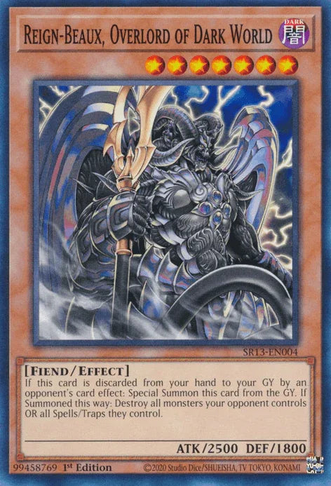 Reign-Beaux, Overlord of Dark World [SR13-EN004] Common - for just $0.10! 