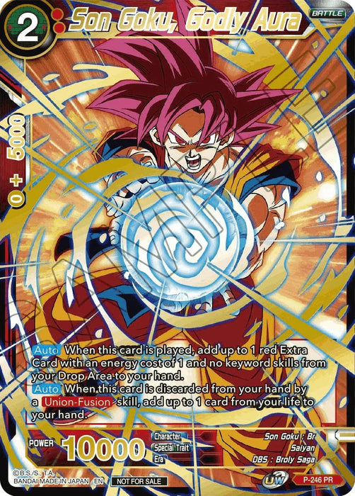 Son Goku, Godly Aura (Alt. Art Card Set 2023 Vol. 1) (P-246) [Tournament Promotion Cards] - for just $20.20! 