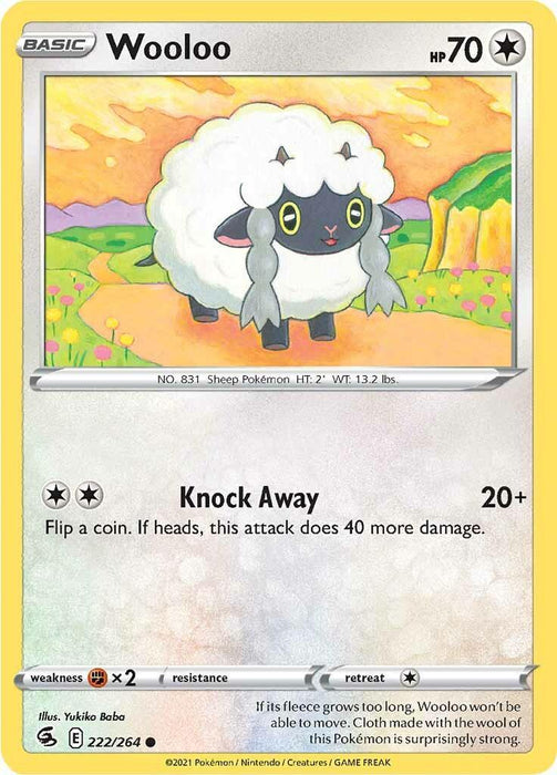 Wooloo (222/264) [Sword & Shield: Fusion Strike] - for just $0.10! 
