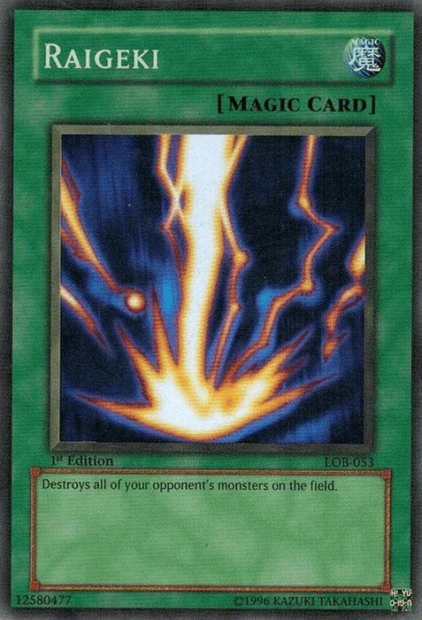 Raigeki [LOB-053] Super Rare - for just $2.60! 