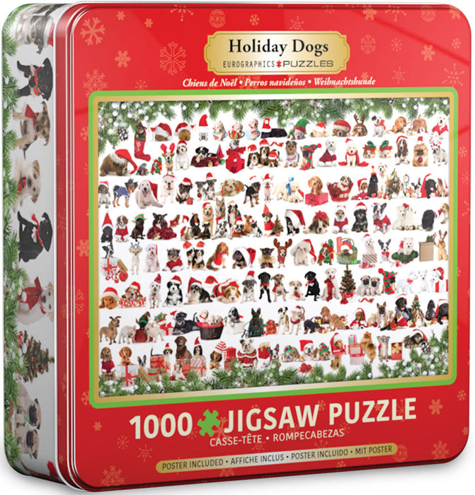 Puzzle: Holiday Dogs Tin - for just $23.99! 
