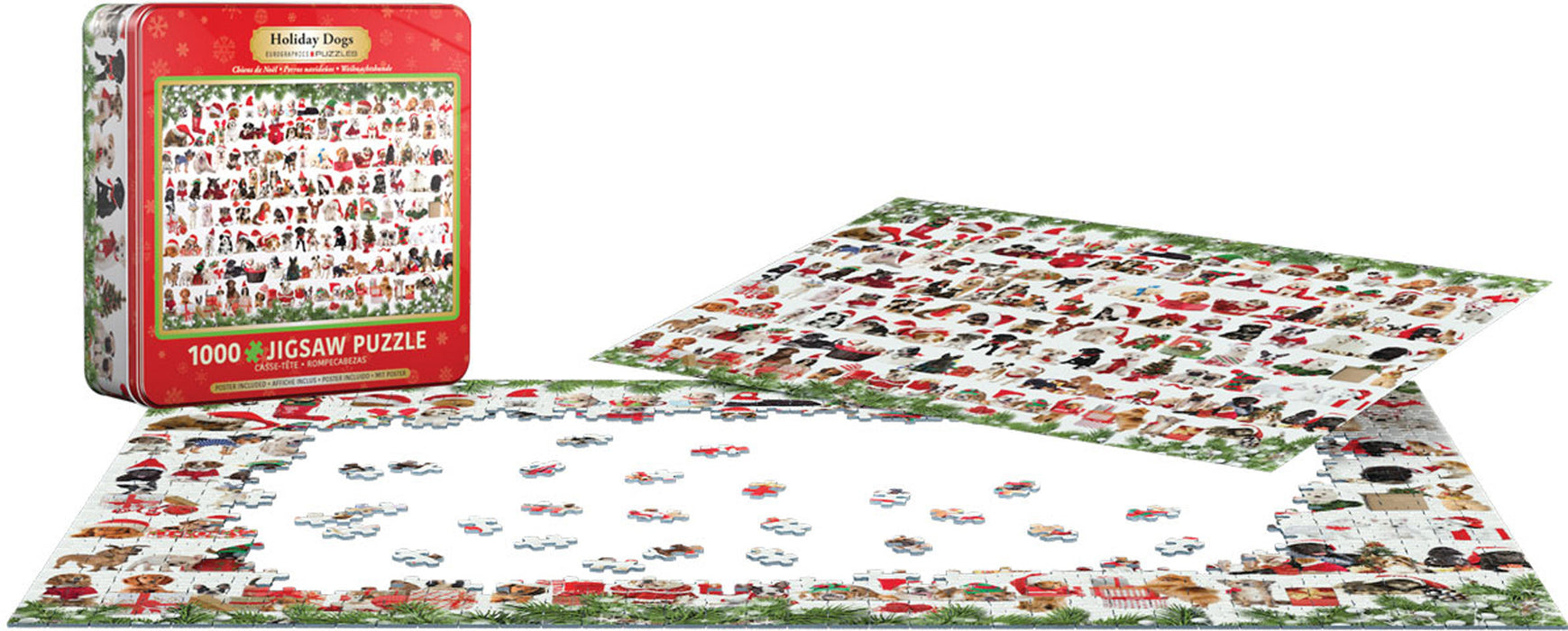 Puzzle: Holiday Dogs Tin - for just $23.99! 