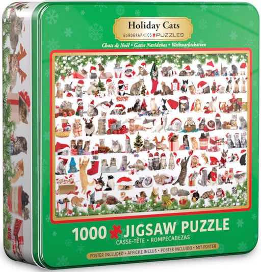Puzzle: Holiday Cats Tin - for just $23.99! 