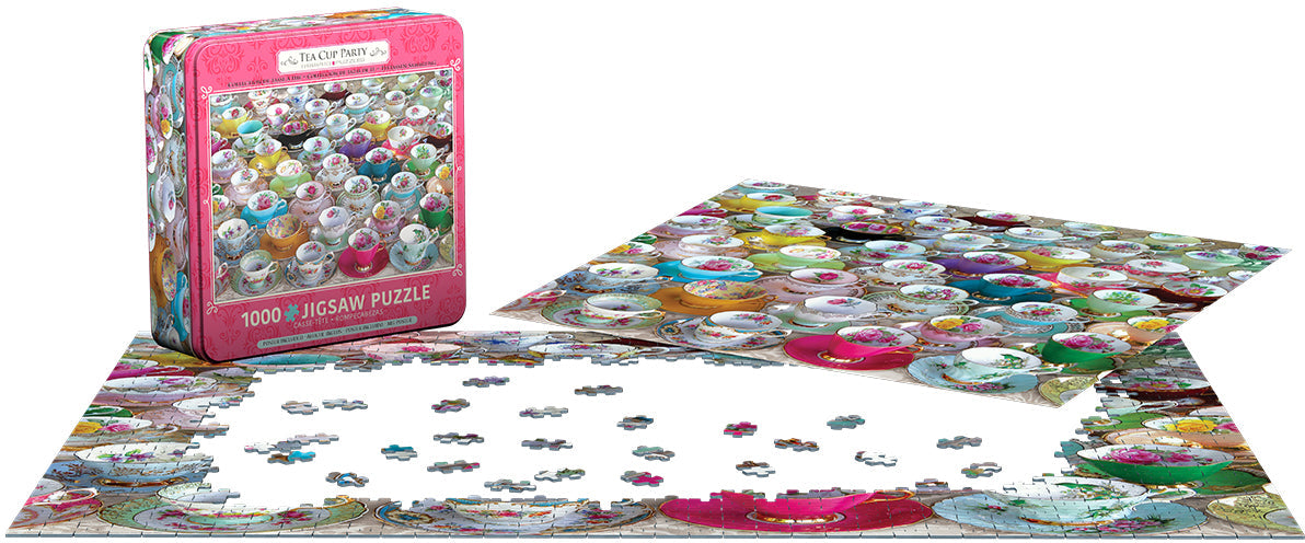 Puzzle: Tea Cup Party Tin - for just $23.99! 