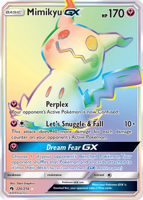 Mimikyu GX (226/214) [Sun & Moon: Lost Thunder] - for just $87.75! 