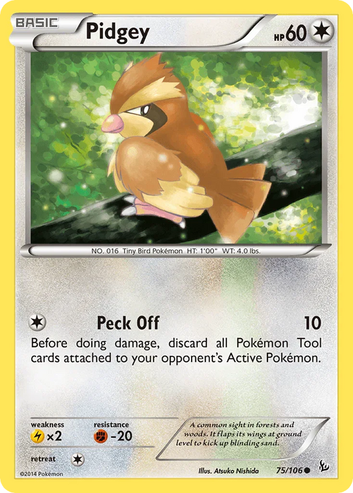 Pidgey (75/106) [XY: Flashfire] - for just $0.10! 