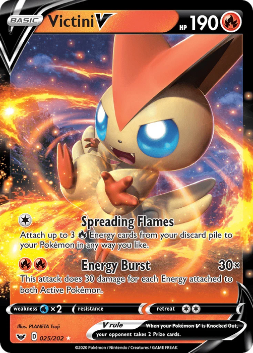 Victini V (025/202) [Sword & Shield: Base Set] - for just $0.45! 