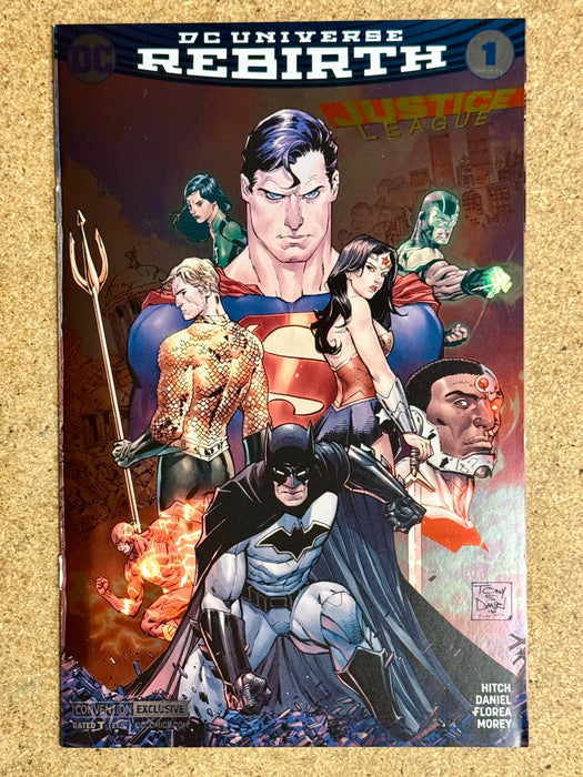 DC Comics Justice League Rebirth #1 Tony Daniel Convention Exclusive FOIL Variant - for just $25! 
