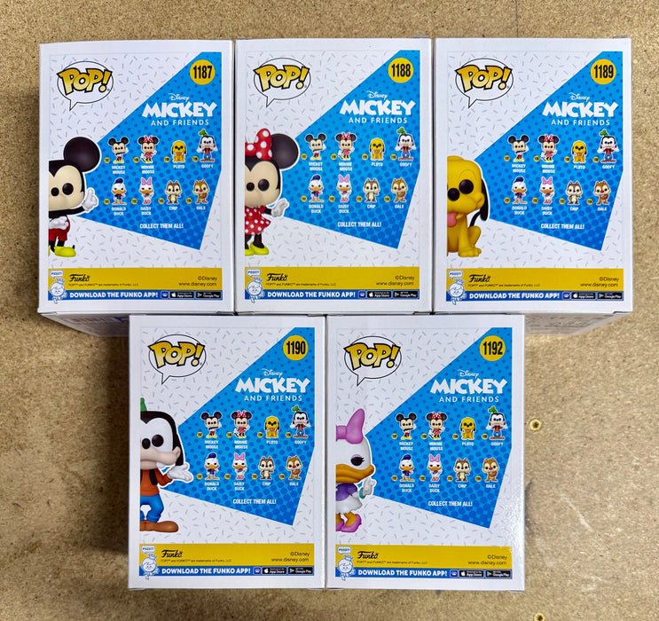 Funko Pop! Disney Mickey Mouse & Friends Pluto Minnie Daisy Goofy 2022 - for just $60! 