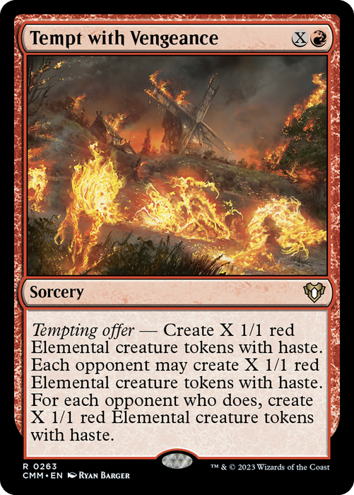 Tempt with Vengeance (CMM-263) - Commander Masters: (Extended Art) - for just $0.29! 