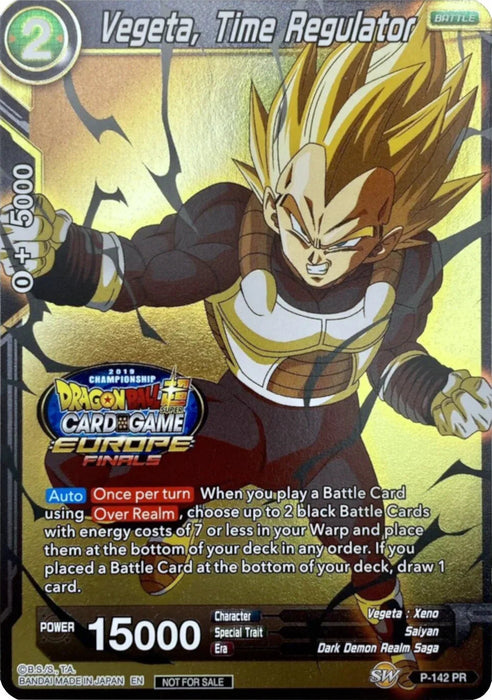 Vegeta, Time Regulator (Championship Final 2019) [Europe] (P-142) [Tournament Promotion Cards] - for just $3.20! 
