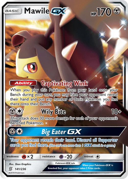 Mawile GX (141/236) [Sun & Moon: Unified Minds] - for just $1.90! 