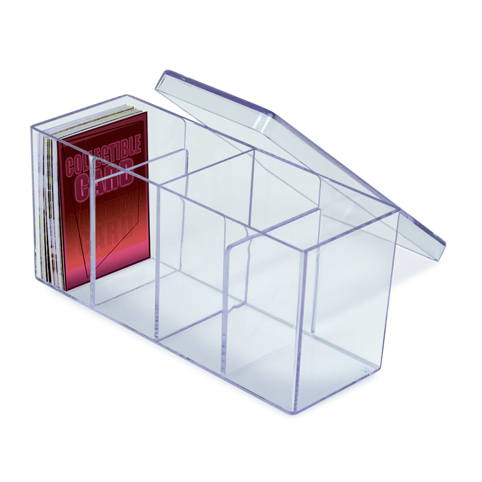 Ultra PRO: Card Box - Four Compartment (Clear) - for just $0! 