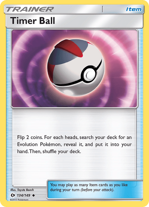 Timer Ball (134/149) [Sun & Moon: Base Set] - for just $0.10! 