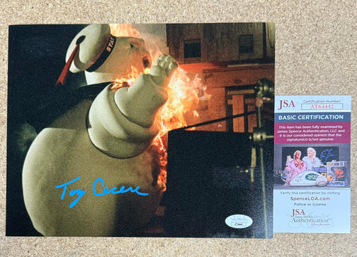 Tony Cecere Signed Stay Pufd Marshmallow Man Ghostbusters 8x10 Photo With JSA COA - for just $50! 
