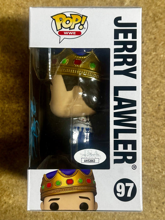 Jerry “The King” Lawler Signed WWE Wrestling Funko Pop! #97 With JSA COA - for just $90! 