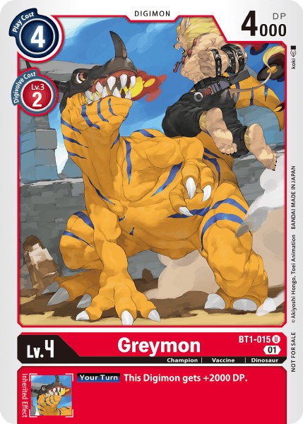 Greymon [BT1-015] (Tamer Party Vol. 3) [Release Special Booster Promos] - Just $0.10! Shop now at Retro Gaming of Denver