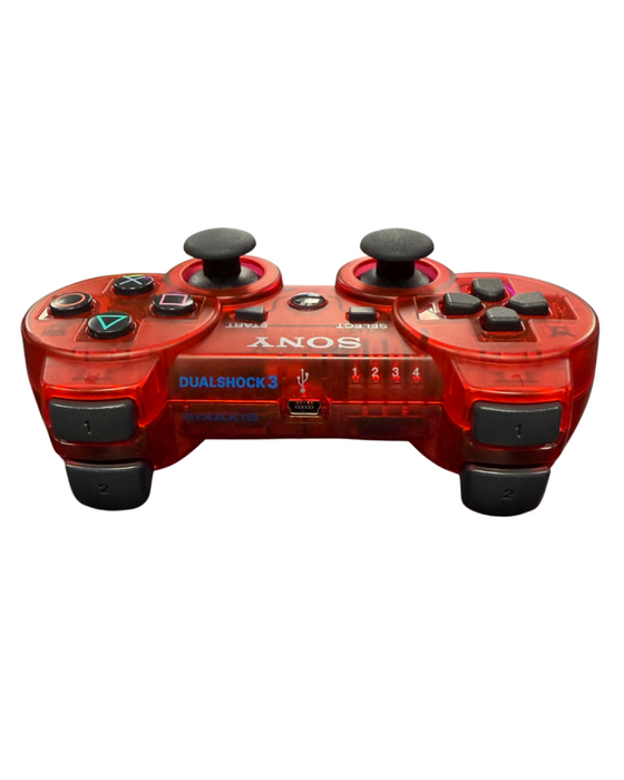PlayStation 3 (PS3) Dualshock 3 Controller [OEM] [Crystal Clear Red] – PlayStation 3 Accessory (PS3) - for just $84.99! 