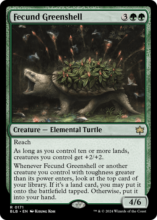 Fecund Greenshell (BLB-171) - Bloomburrow - for just $0.28! 