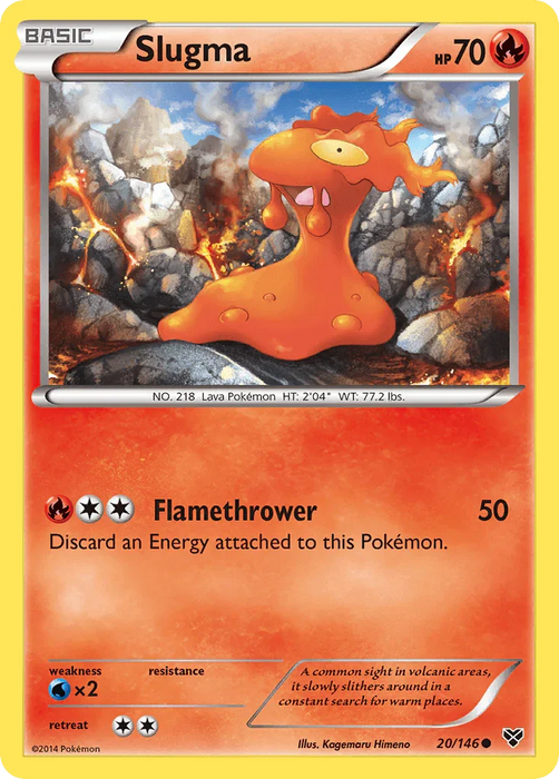 Slugma (20/146) [XY: Base Set] - for just $0.10! 