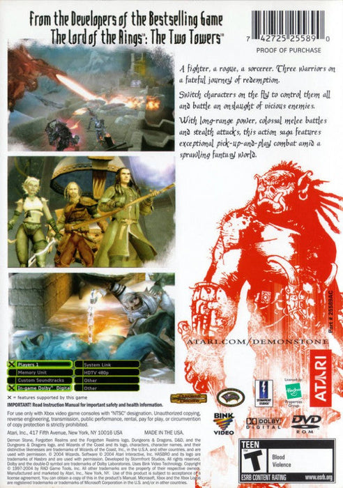 Forgotten Realms: Demon Stone – Xbox (XBOX) - for just $0! 