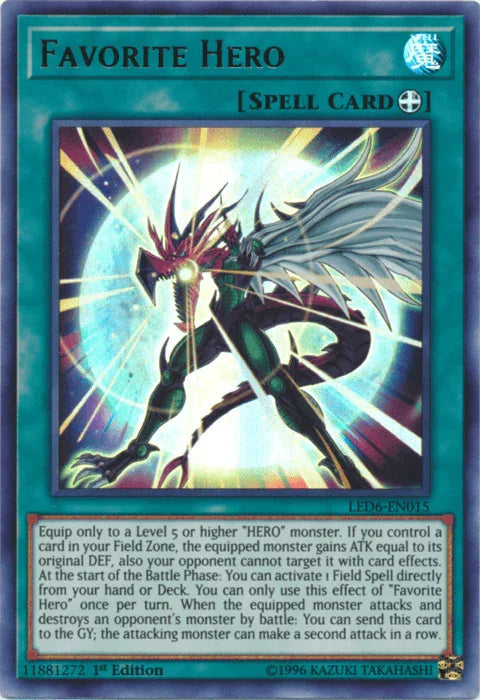 Favorite Hero [LED6-EN015] Ultra Rare - for just $0.30! 