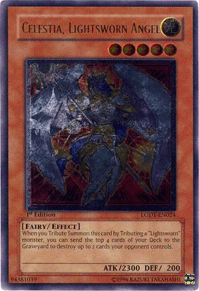 Celestia, Lightsworn Angel [LODT-EN024] Ultimate Rare - for just $17.60! 