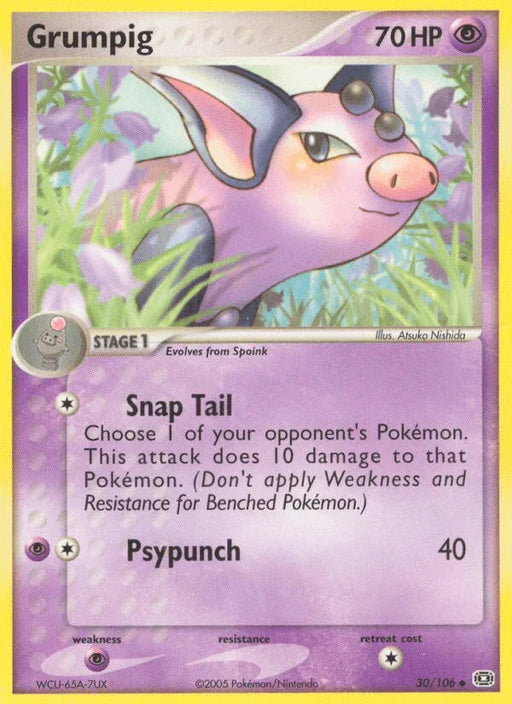 Grumpig (30/106) [EX: Emerald] - for just $0.65! 