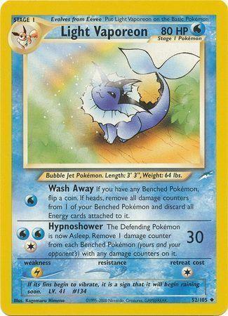 Light Vaporeon (52/105) [Neo Destiny Unlimited] - for just $12.70! 