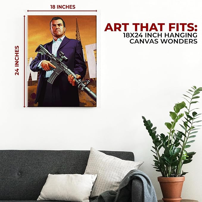 Grand Theft Auto Wall Canvas Set of 1 - for just $30.99! 