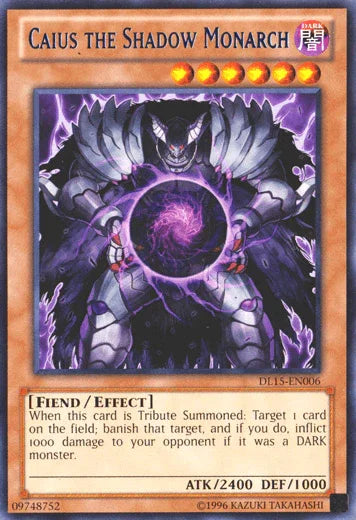 Caius the Shadow Monarch (Blue) [DL15-EN006] Rare - for just $4.30! 