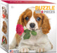 Puzzle: Mini Puzzle Collection - Dog with Rose - for just $4.99! 