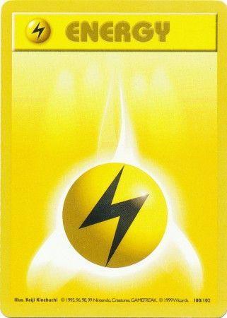 Lightning Energy (100/102) [Base Set Shadowless Unlimited] - for just $0.25! 