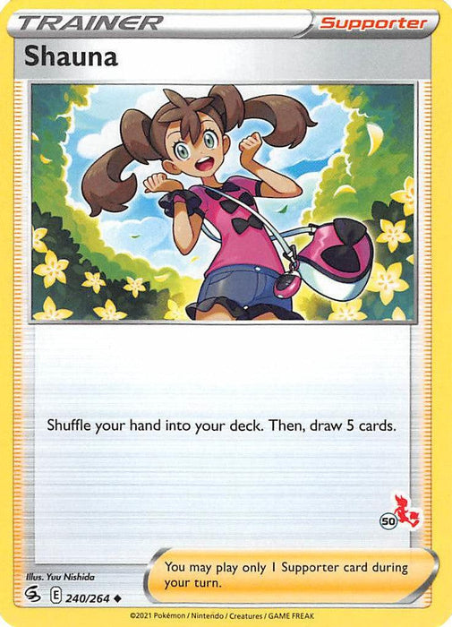 Shauna (240/264) (Cinderace Stamp #50) [Battle Academy 2022] - for just $0.10! 