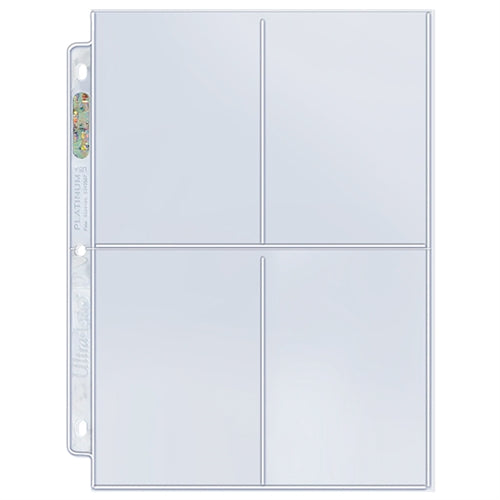 Ultra PRO: Platinum Hologram Mini 4-Pocket Pages - 2-Holes (2.5" x 3.5" / 100-Pack) - for just $0! 