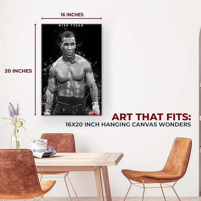 Mike Tyson Wall Canvas Set of 1 - for just $30.99! 
