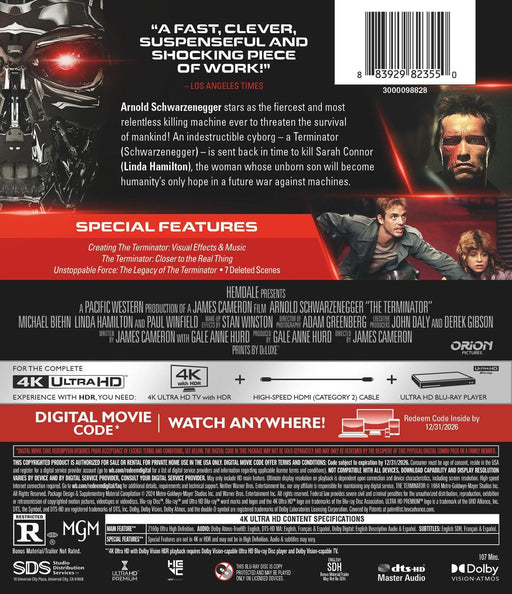 The Terminator (4K Ultra HD + Digital) - for just $31.99! 