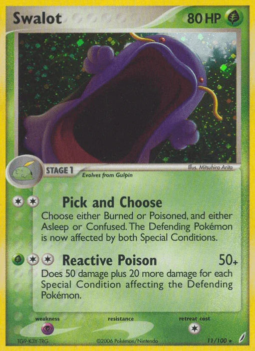 Swalot (11/100) [EX: Crystal Guardians] - for just $2.90! 