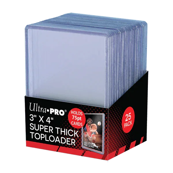 3" x 4" Clear Thick 75PT Toploaders (25ct) - for just $5! 
