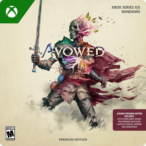 Avowed – Premium Edition SteelBook – Xbox Series X|S and Windows Digital Code (Code in Box) - for just $32.99! 
