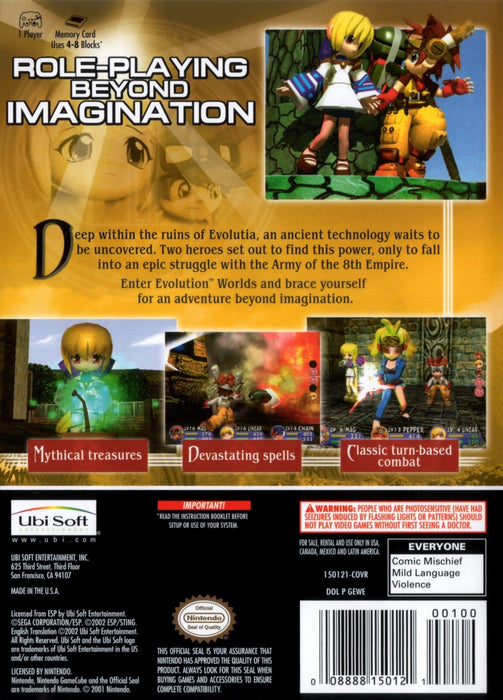 Evolution Worlds – GameCube (GC) - for just $0! 