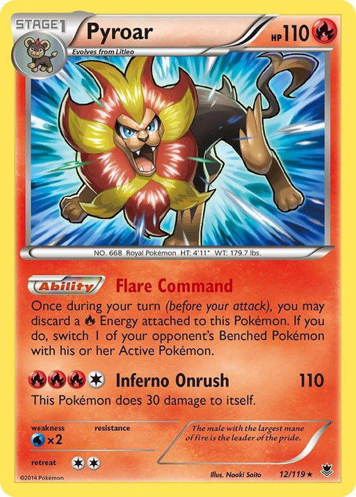 Pyroar (12/119) (Theme Deck Exclusive) [XY: Phantom Forces] - for just $0.35! 