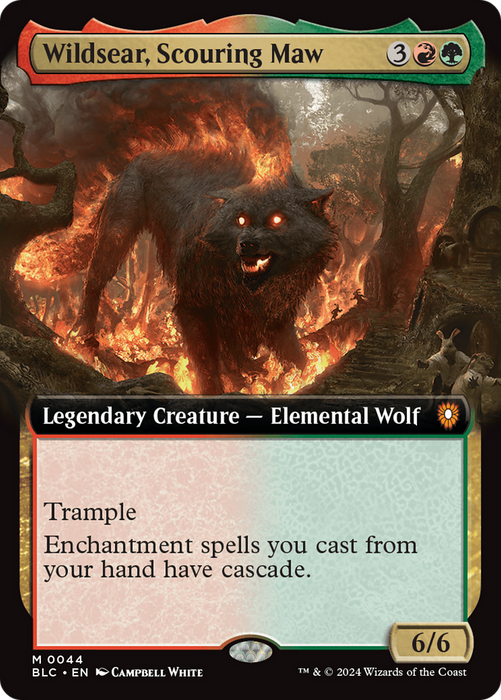 Wildsear, Scouring Maw (BLC-044) - Bloomburrow Commander: (Extended Art) - for just $0.93! 