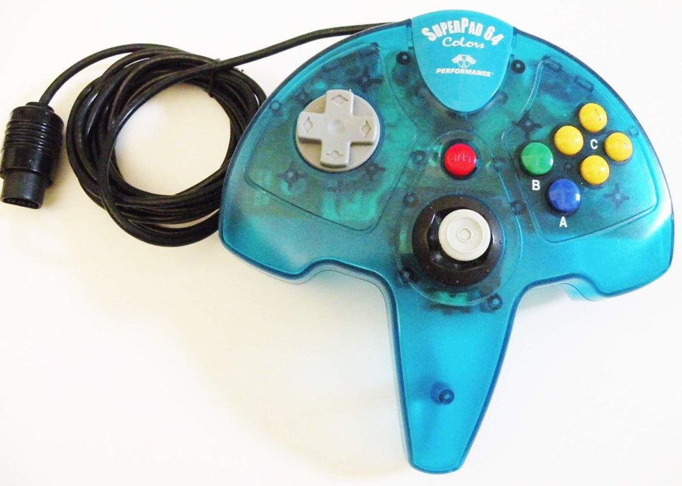 Nintendo 64 InterAct Hyper Blue Superpad Controller (Nintendo 64) - Just $29.99! Shop now at Retro Gaming of Denver