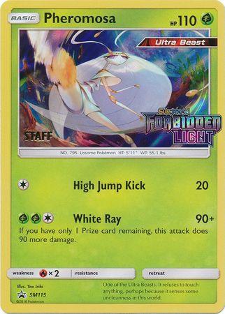Pheromosa (SM115) (Staff Prerelease Promo) [Sun & Moon: Black Star Promos] - for just $13.20! 
